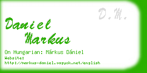 daniel markus business card