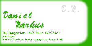 daniel markus business card